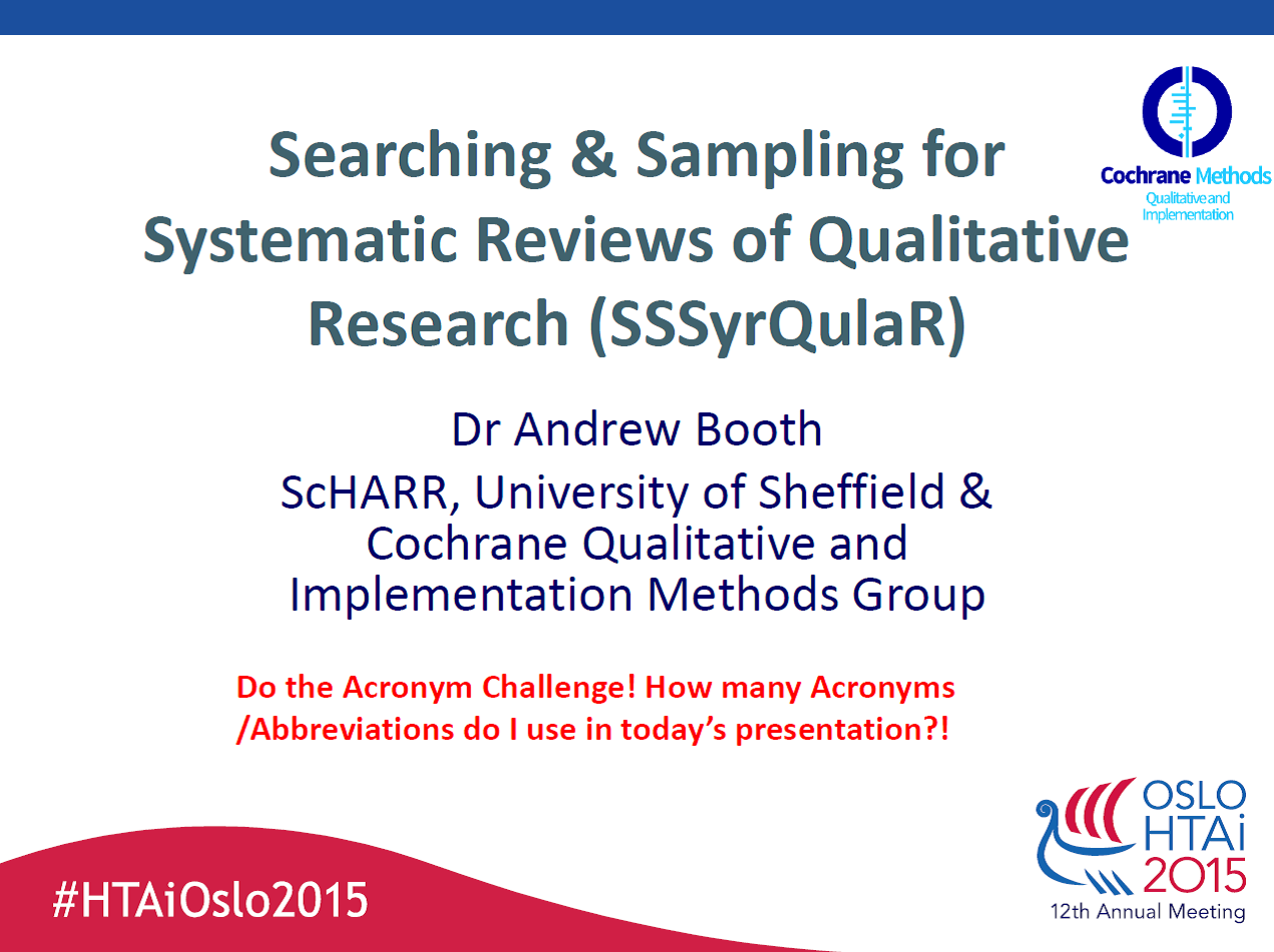 Meta synthesis method for qualitative research a literature review